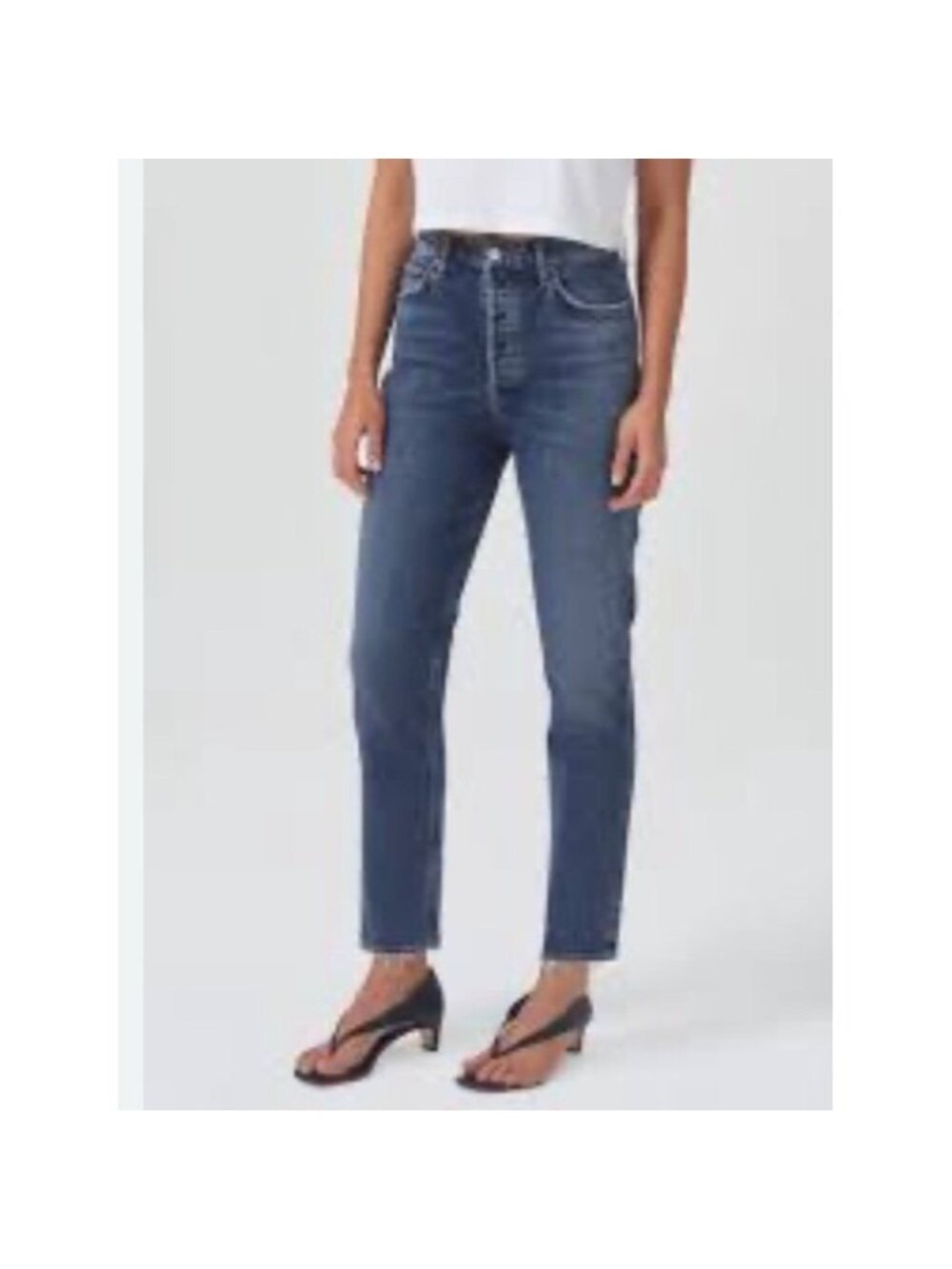 Agolde RILEY Dark Blue High-Rise Straight Leg Jeans SIZE 29